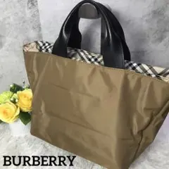 美品 バーバリー BURBERRY ノバチェック トートバッグ 舟型 A4のサムネイル