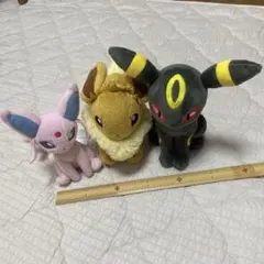 ポケモン イーブイ ブラッキー ポンチョ ぬいぐるみ - メルカリ