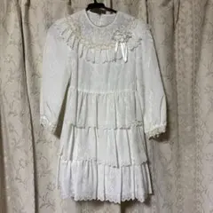 【即購入可】ホワイトレースドレス 子供用 女の子ドレス キッズ