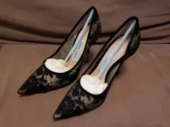 ジミーチュウ　グリッターパンプス　LOVE100 ROSEWOOD MIX