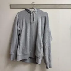 グレー フード付き スウェットパーカー