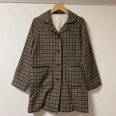 PUAL CE CIN(ピュアルセシン)チェック柄コートのサムネイル