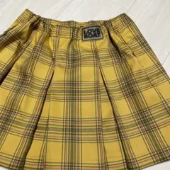 LOVE BOAT イエローチェック スカート 150