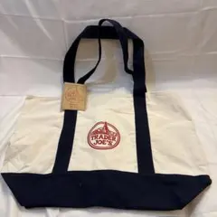 TRADER JOE'S トートバッグ アイボリー/ネイビー