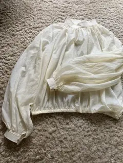 Rouge vif シースルー ブラウス ハイネック アイボリー