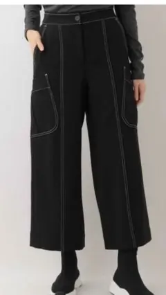 HIROKO BIS ブラック ワイドパンツ サイズ9