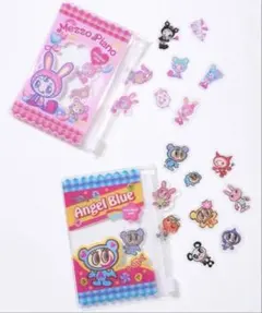 【2点セット】ナルミヤ ポーチ付きぷっくりシール