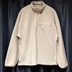 フリースオーバーサイズハーフジッププルオーバー フリースジャケット