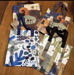 新品　カルディ エコバッグ　伝説柄大小　フォレストウォーク　オトノハ　4点