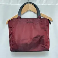 【美品】marie claire マリクレール　トートバッグ　レッド　ボルドー