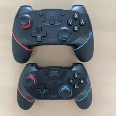 ジャンク品 SWITCH ワイヤレスコントローラー 二個セット黒/青/赤
