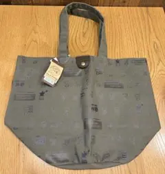 リラックマファクトリー トートバッグ リラックマストア 総柄 カーキ