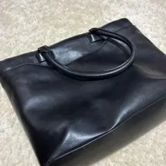 コールハーン　黒いレザートートバッグ