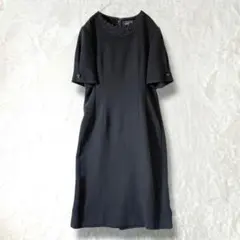 ルネソワール♦︎ワンピース ブラックフォーマル 礼服 レース ミモレ丈 日本製