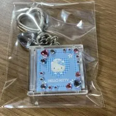 サンリオ　CD風キーホルダー　ナース　キティー　ブルー