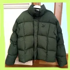 PUMA ダウンジャケット M オリーブグリーン
