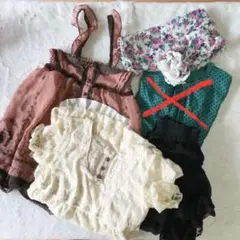 送料5点セット！アクシーズ axes ワンピース スカート レギンス レース