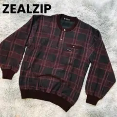 【最安値】 ZEALZIP デザインニット ヴィンテージ チェック柄 M 90s