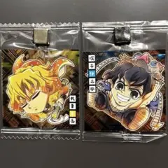 善逸 伊之助2枚セット　鬼滅の刃ウエハース13-02.13-03