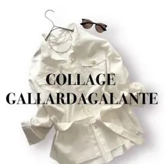 COLLAGE GALLARDAGALANTE 長袖シャツ ブラウス ブルゾン綿のサムネイル