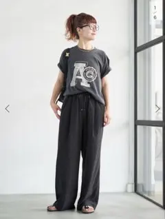 Spick &Span フロッキードットイージーパンツ