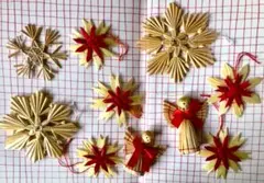 ストローオーナメント 10個セット