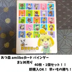 即購入OK！あつ森amiiboカード40枚カードセットバインダー付き