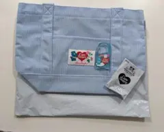 Care Bears コーディロイバッグ とカラビナ水色のサムネイル