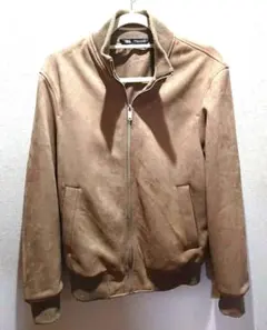 ZARA ブラウン ジップアップジャケット S