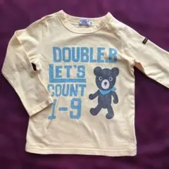 DOUBLE.B ミキハウス ダブルB ロンT 長袖Tシャツ 100 クマ 黄色