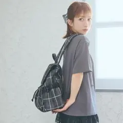 しまむら　アンジュシャルム　辻希美　リュック　ブラックのサムネイル