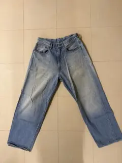 BEAMS ワイドフィット デニムパンツ ライトブルー Sのサムネイル
