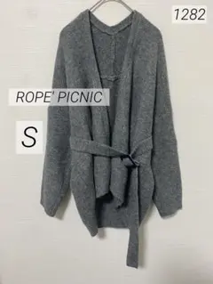 バ*ビ様 1282 ROPE' PICNIC ベルト付きニットカーディガン