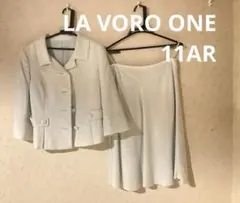 LA VORO ONE ラボーロワン セレモニースーツ スカート レディース 白