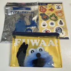 【パペットスンスン×スシロー】コラボ限定　クリアポーチ＆シール