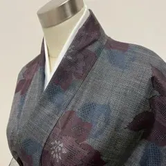 KL3932 大島紬 身丈159cm 着物 正絹