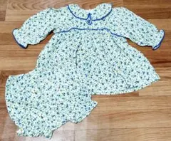 【美品】桂由美 ベビードレス 80 セットアップ セレモニー 七五三 お出かけ着