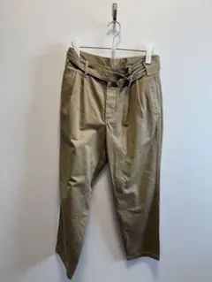 comoli 17ss ベルテッドチノパンツ サイズ1 COMOLI / コモリ | 2017SS | ベルテッド チノ パンツ | 1