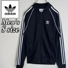 アディダス トラックジャケット ジャージ トレホイルロゴ SST ブラック S