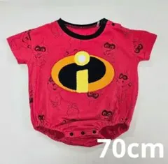 ディズニー ロンパース 70cm Mr.インクレディブル ジャックジャック 赤