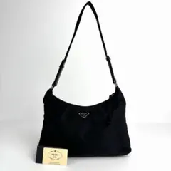 【極美品】PRADA プラダ ワンショルダーバッグ テスートナイロン 三角ロゴ