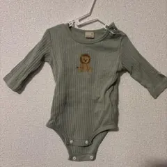 petit main ライオン刺繍ロンパース 70