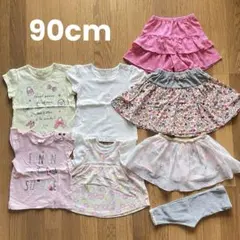 半袖Tシャツ キュロット スカート レギンス 90cm 8枚セット まとめ売り