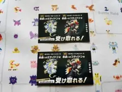 ポケモンスカーレット・バイオレット 色違い　コライドン　ミライドン　2枚