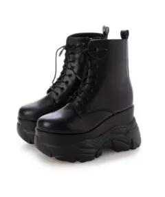 【新品】厚底ボリュームソールレースアップブーツ【50%OFF‼︎ラスト１点】