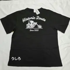 スヌーピー　大きいサイズ　Tシャツ　5L　黒　バックプリント　ユニセックス