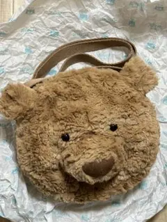 Jellycatのくま顔バッグ