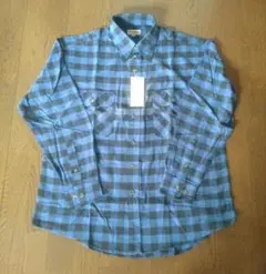B··n PAL 長袖シャツ チェック ブルー
