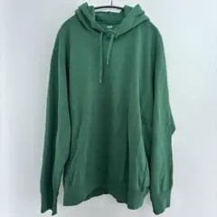 UNIQLO XL グリーン フード付きパーカー