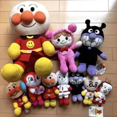 アンパンマン ぬいぐるみ 10点まとめ売り 特大45cm タグ付プリちぃビーンズ